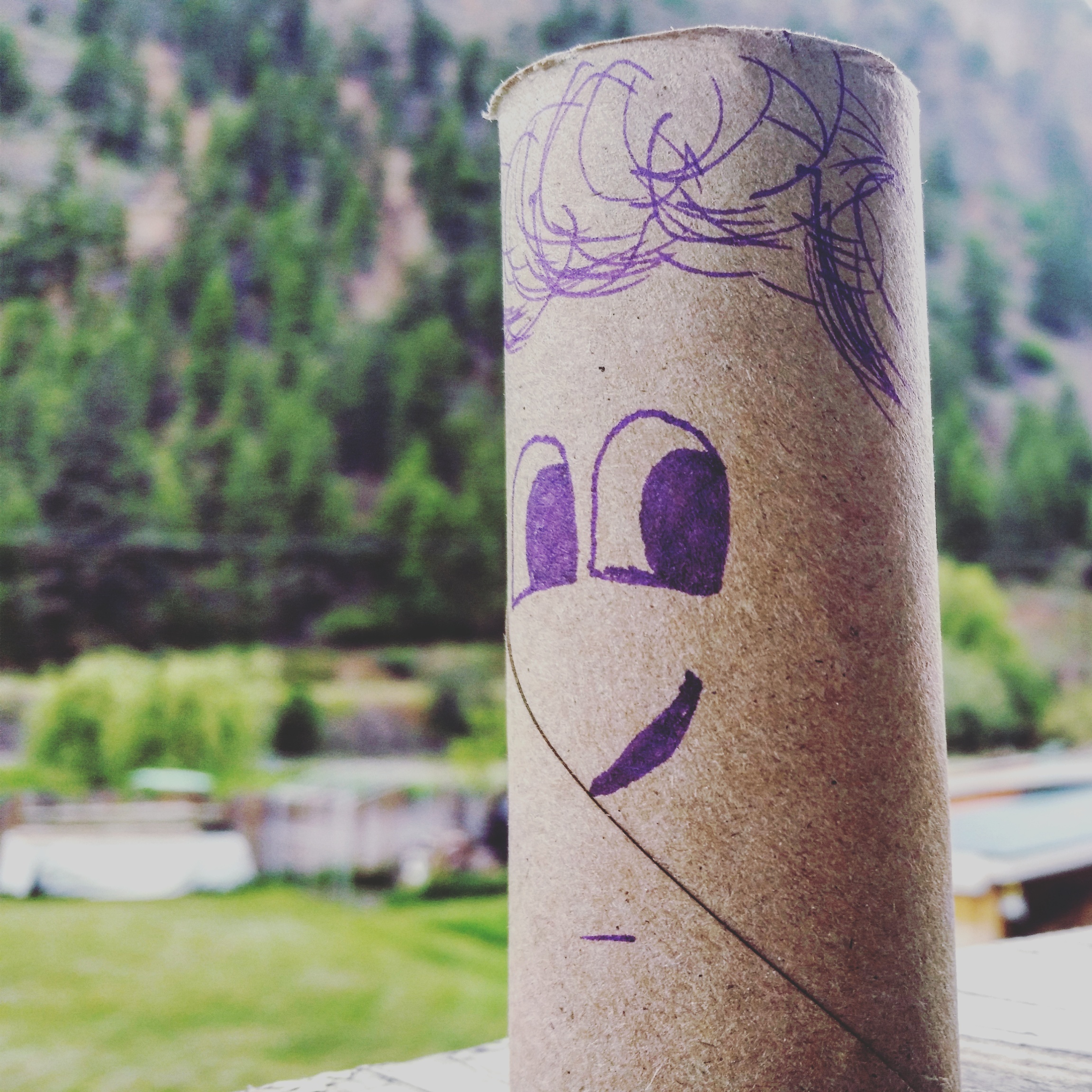 Photographing a Toilet Paper Tube